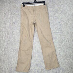 Gap Kids Boys Khaki Pants 14 Husky Beige Adjustable Waist Cotton
